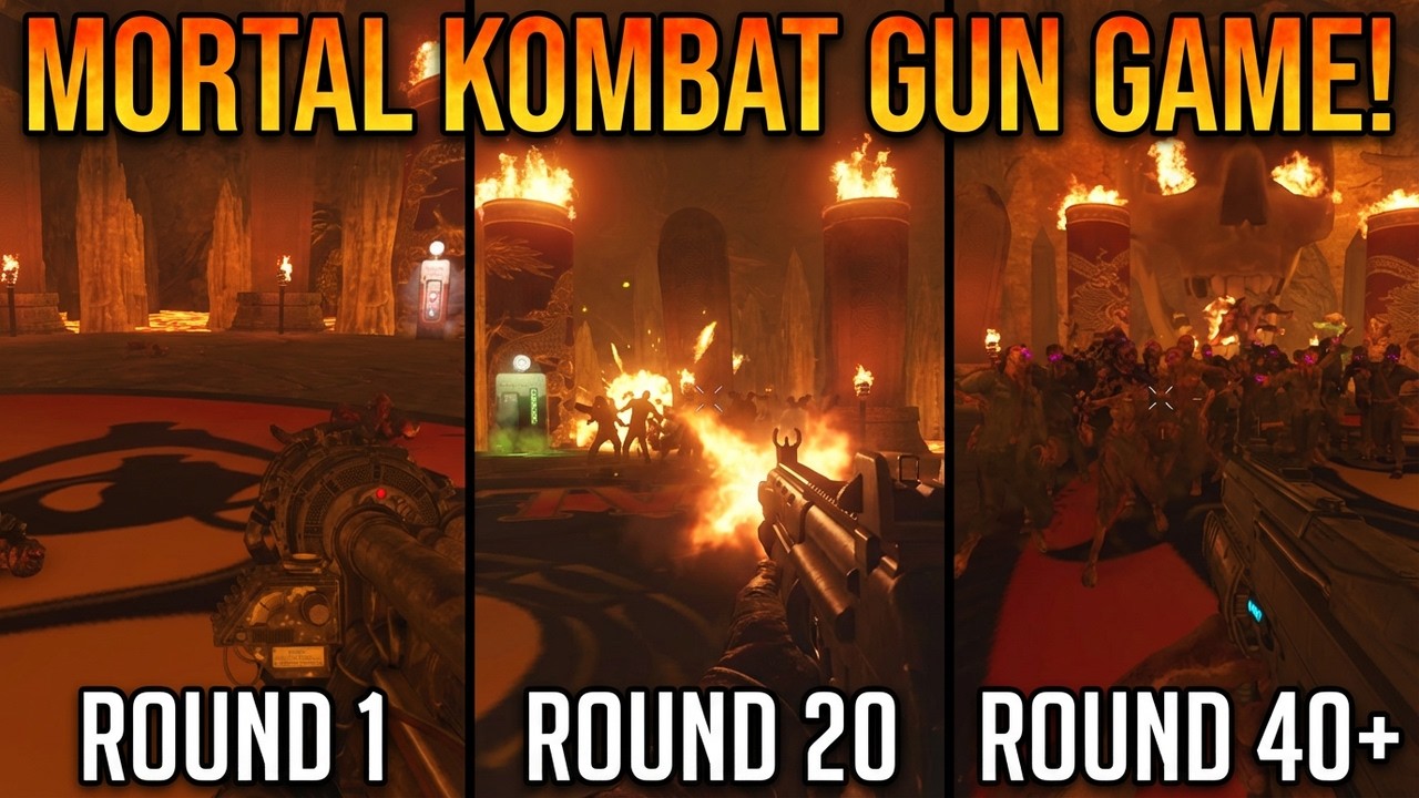 Black Ops 3: Custom Zombies Gameplay | Mortal Kombat (Gun Game)