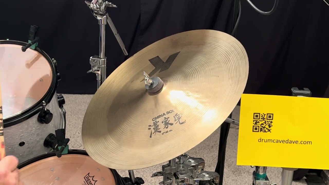 More Bounce to her Ounce with a 17” K Zildjian China Boy cymbal - BLOCK LETTER era 