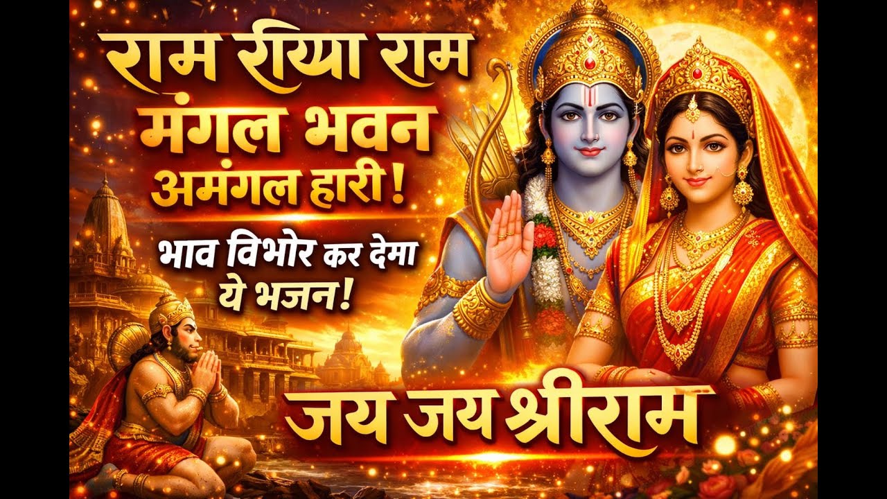 राम सिया राम | मंगल भवन अमंगल हारी | भावों से विभोर कर देने वाला राम भजन