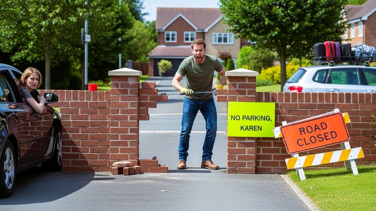 Karen Kept Parking in My Driveway — So I Bricked the Entrance Shut and Left for Vacation!