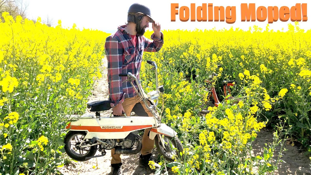 Motobecane Moby-X1 A folding French moped!