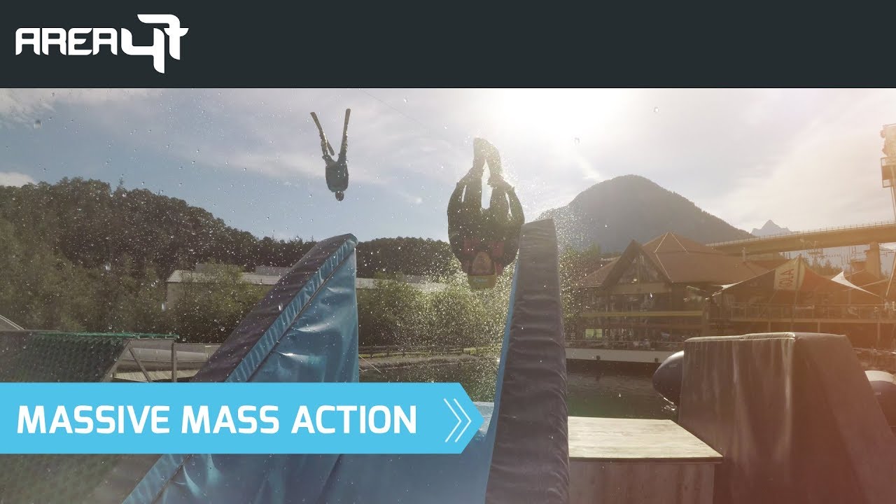 Crazy Water Ramp GoPro Action - Blobbing, Slip 'N' Slide, Freestyle | AREA 47 - Tirol