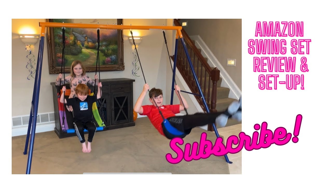 Set up & review of this indoor A-frame swing set from Amazon Should I buy it? Amazon swingset review