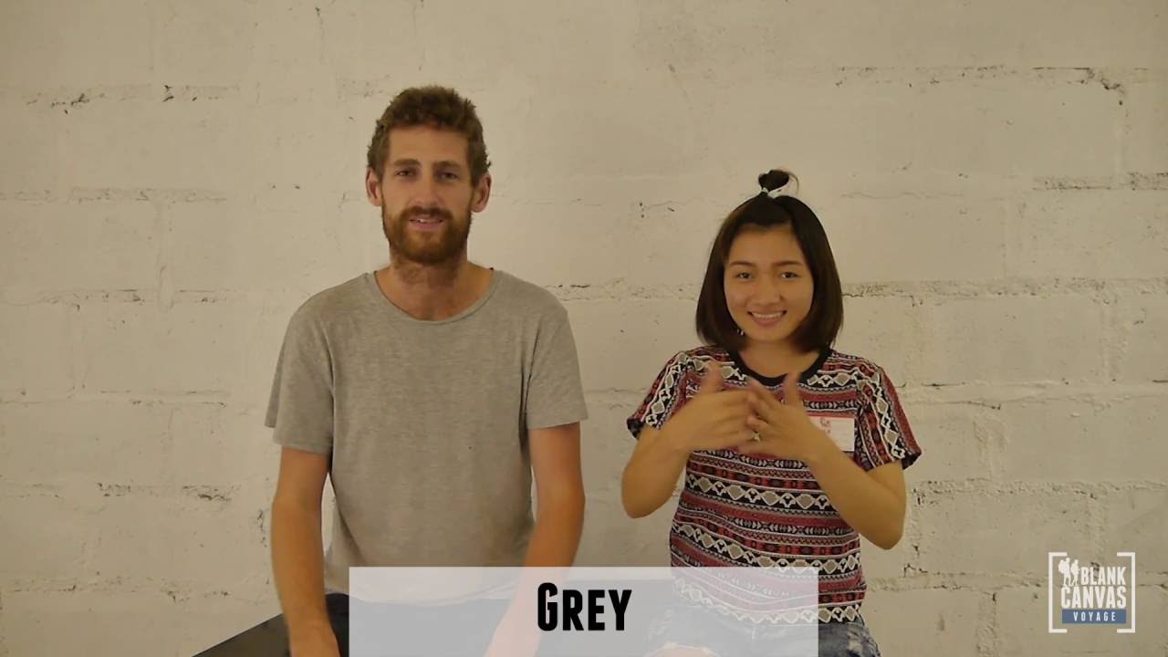 British Sign Language to Thai Sign Language - Colours