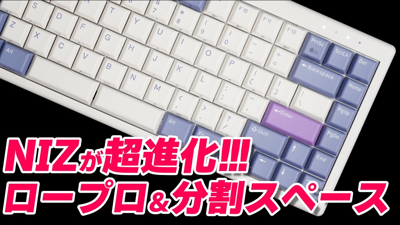 【静電容量無接点方式】NIZが遂にロープロファイル化！ NIZ L84 レビュー | NIZ L84 : Low-Profile Mechanical Keyboard