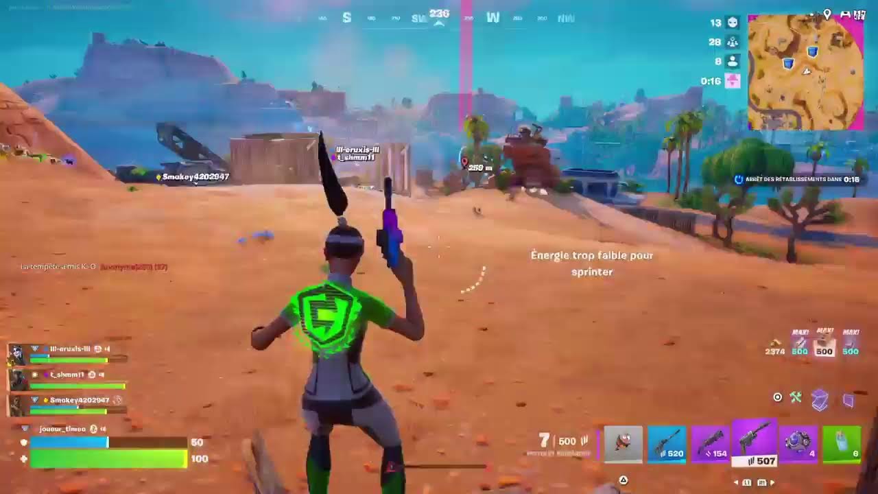 Je joue a Fortnite venez nombreuse live