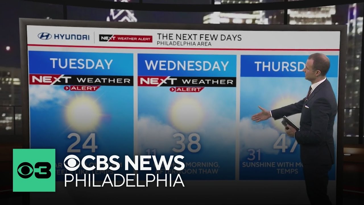Coldest air of season hits Philadelphia region Tuesday