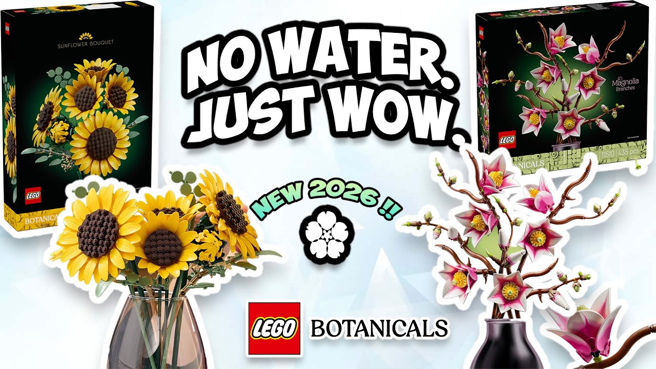 LEGO навсегда изменили дизайн интерьера! Подсолнухи и магнолии, которые будут радовать глаз вечно...