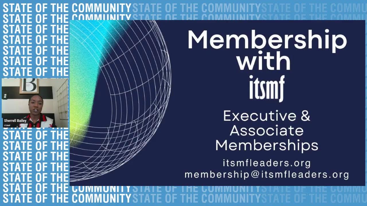 ITSMF State of the CommUNITY with Johanna Jones and Ibrahim Jackson