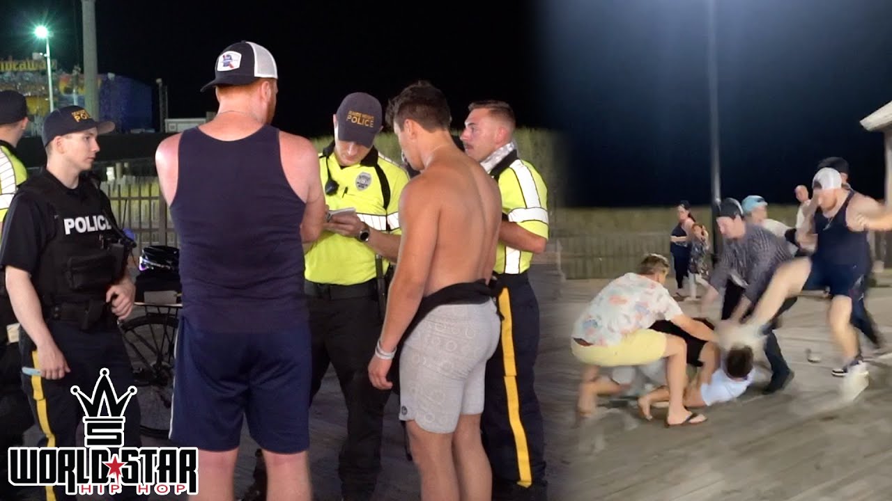 COPS BREAK UP FIGHT IN SEASIDE HEIGHTS!
