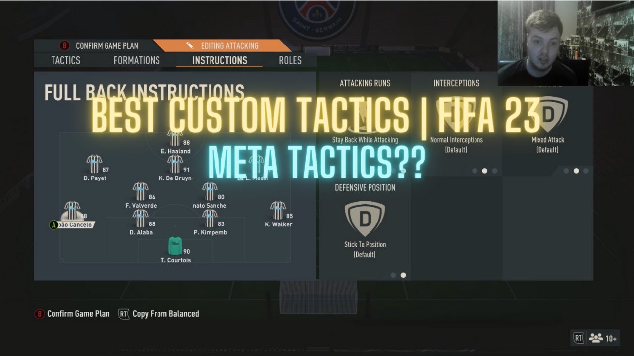 BEST CUSTOM TACTICS | FIFA 23