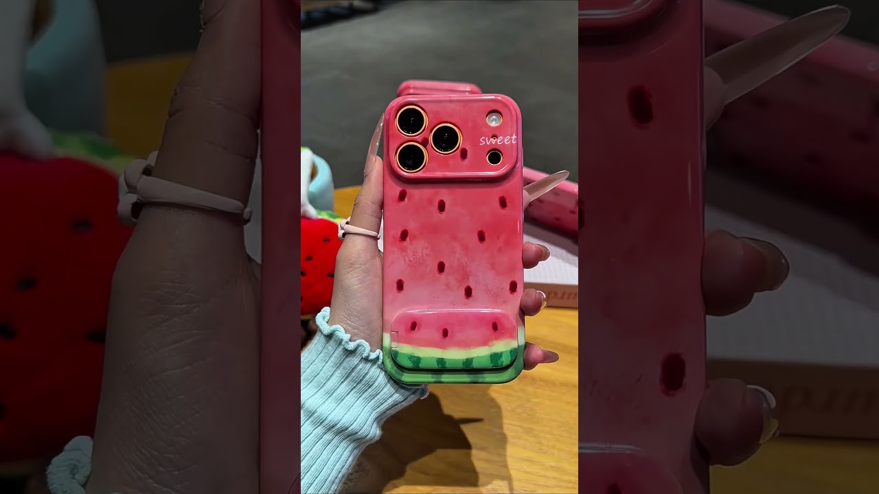 Ссылка на товар в профиле ( # 3263 ) ✅ Чехол для iPhone Juicy Shell Mirror Watermelon