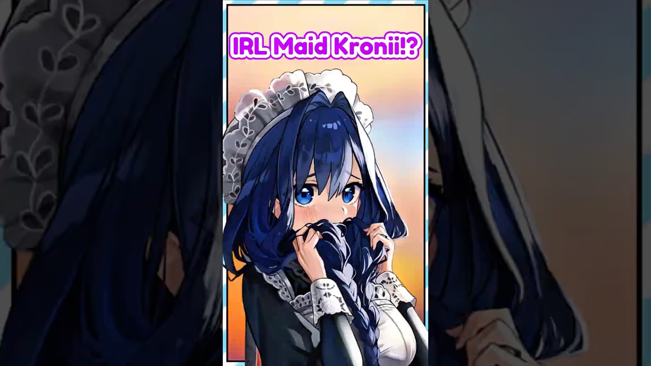 Kronii Becomes a Maid IRL?! | Hololive EN #ourokronii #hololive #vtuber