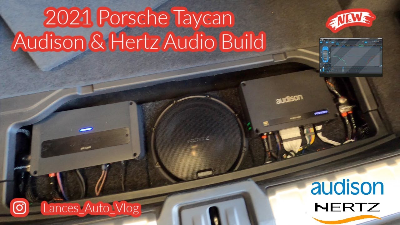 Полная аудиосистема Porsche Taycan Hertz & Audison. Новый 12-канальный процессор Hertz DSP с НОВЫ...