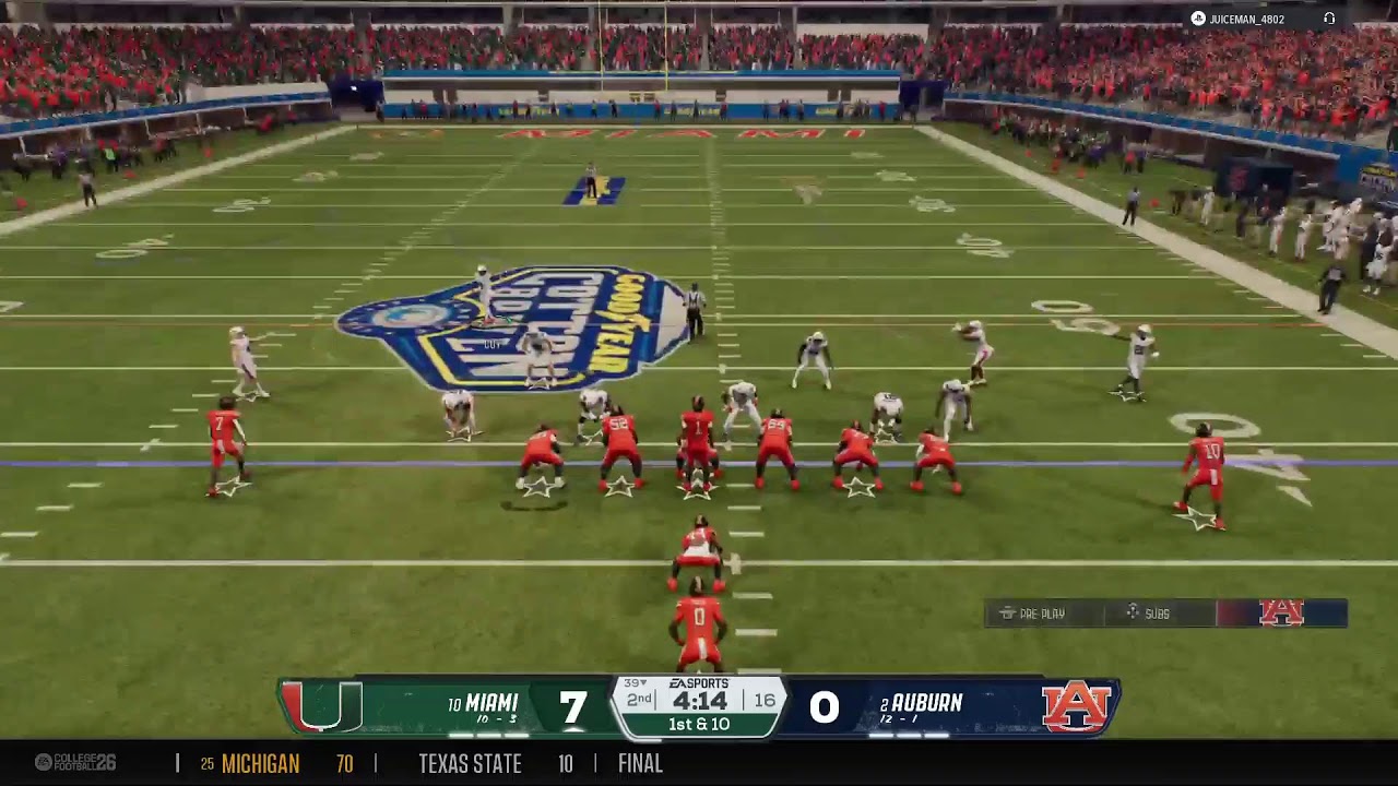 🏈💯👻🏉Auburn VS Miami