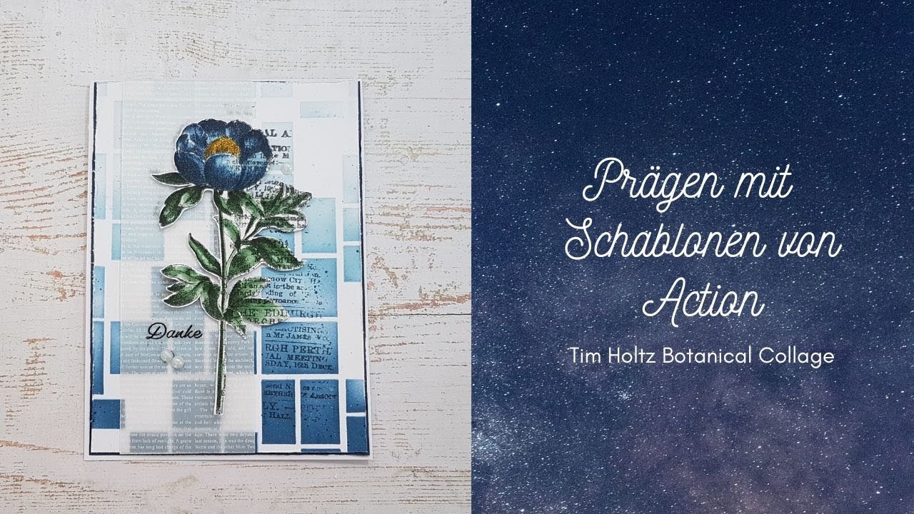 Neue Schablonen von Action testen I Prägen mit Schablonen inkl. meiner ganzen Fehler