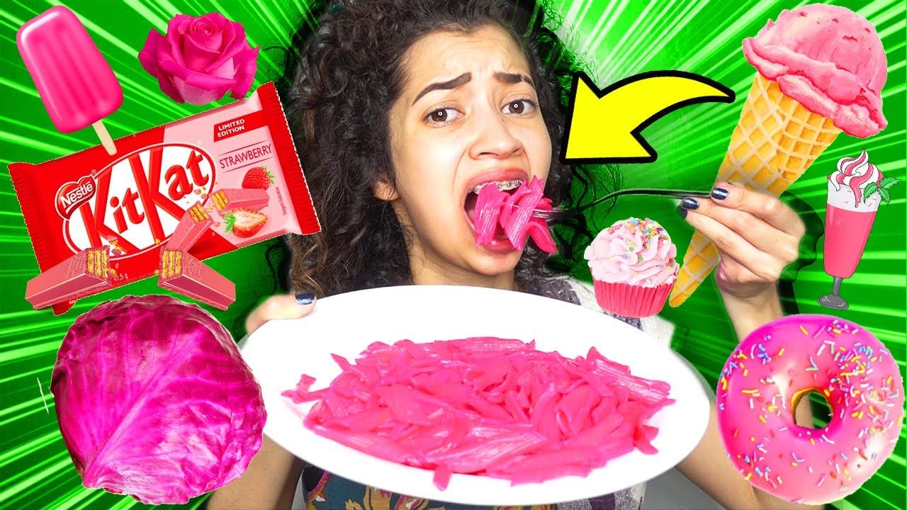 O DIA TODO COMENDO S&Oacute; COMIDAS ROSAS