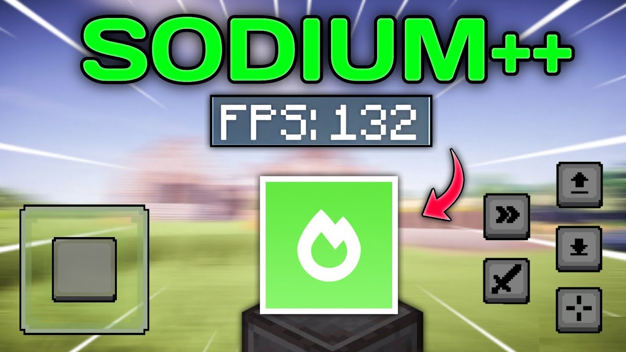 ⚡New Sodium Mod for MCPE 1.21+ | No Lag & FPS Boost!
