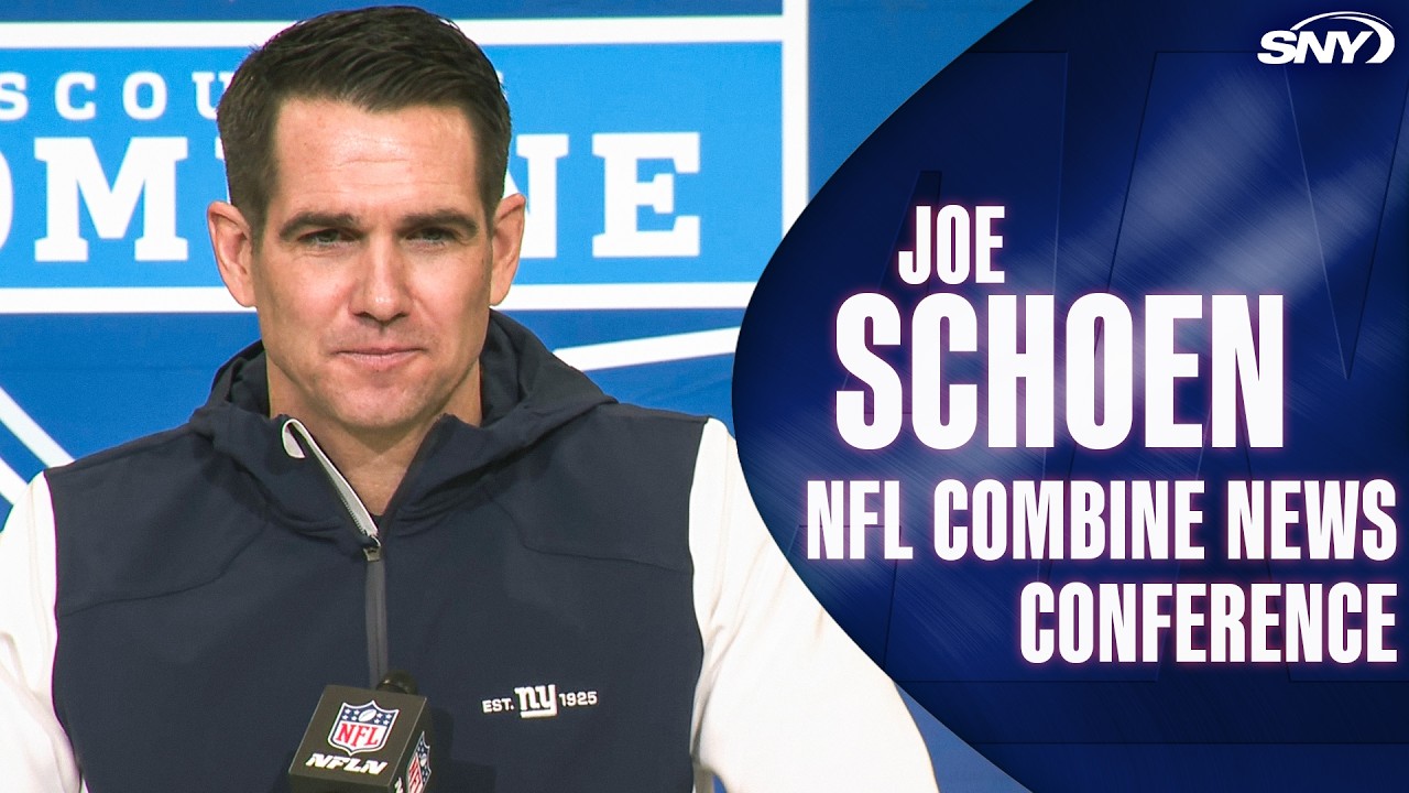 Joe Schoen on John Harbaugh, Jaxson Dart, Cam Skattebo and NFL Combine