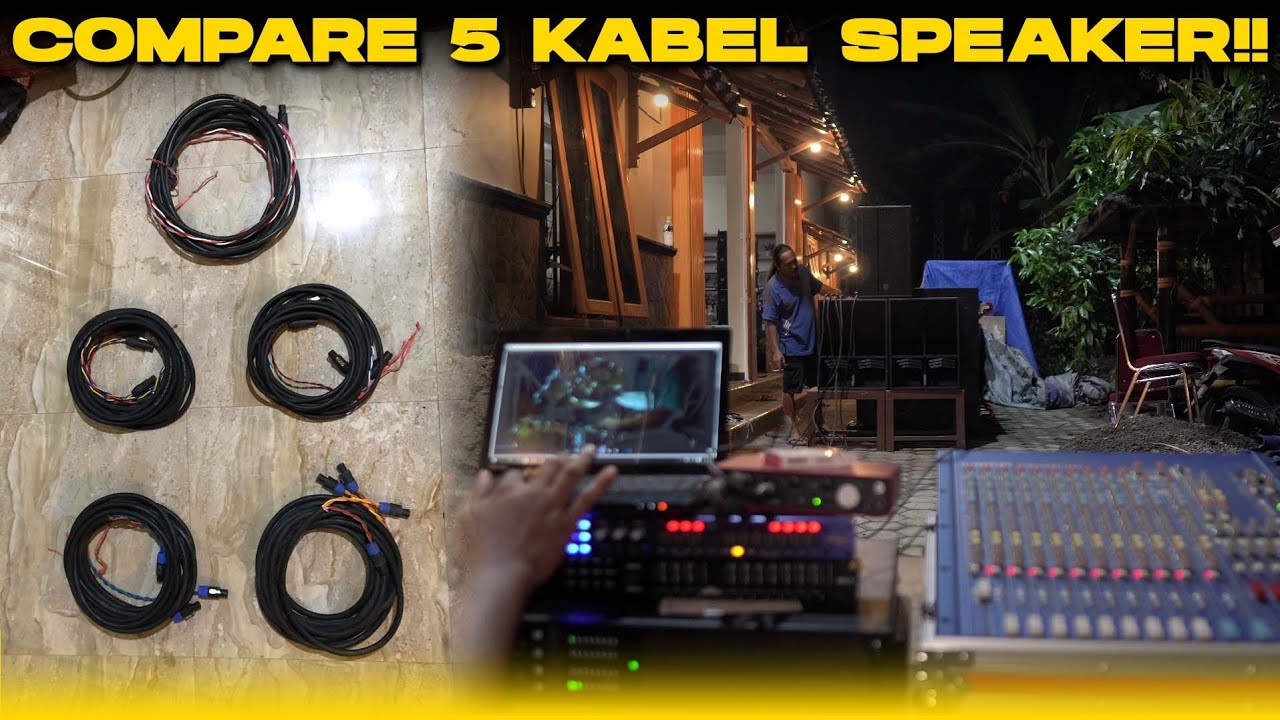 5 merk kabel speaker. Compare suara dari kabel Tasker. Mogami.Klotz. Revano.Canare