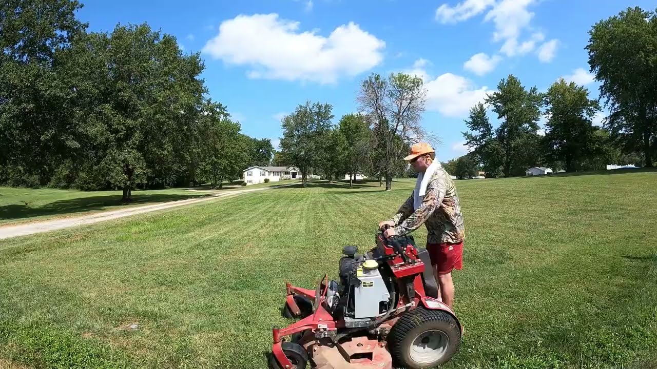 Time Lapse Mowing & Weed Eating Entire Back yard!! '25 Season.