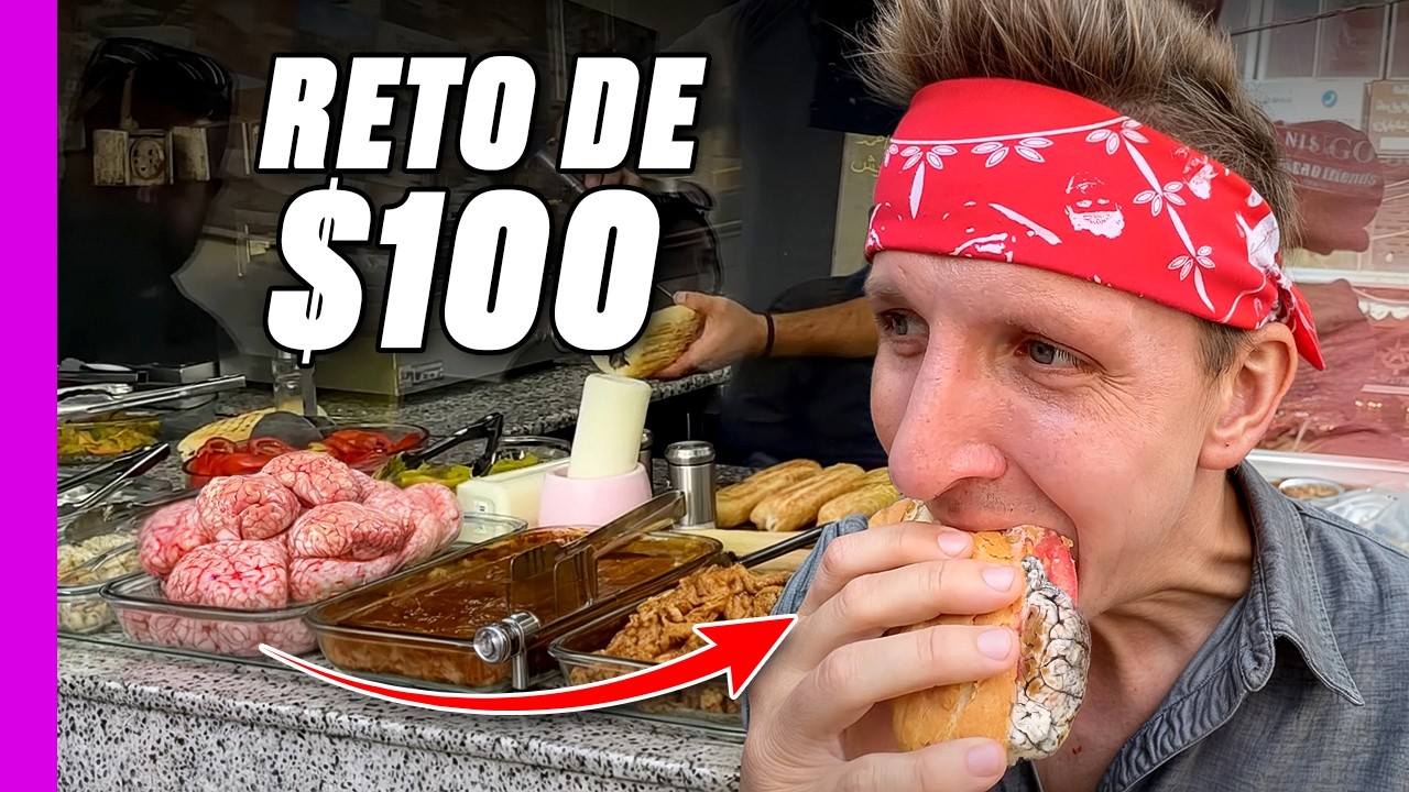 &iexcl;Reto de Comida Callejera en L&iacute;bano con $100! &iexcl;Banquete S&uacute;per Barato en Medio Oriente!