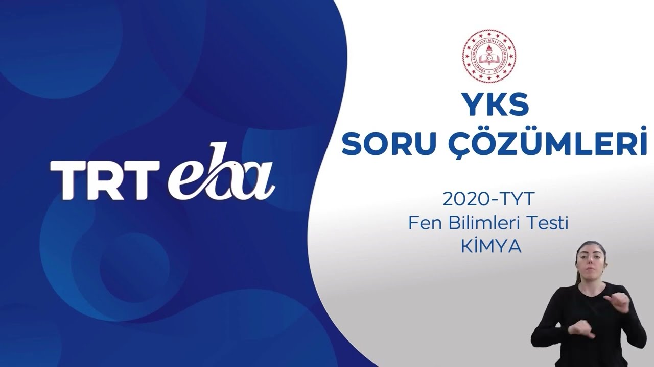 2020 YKS Sınav Soru &Ccedil;&ouml;z&uuml;m&uuml; - Kimya (TYT)