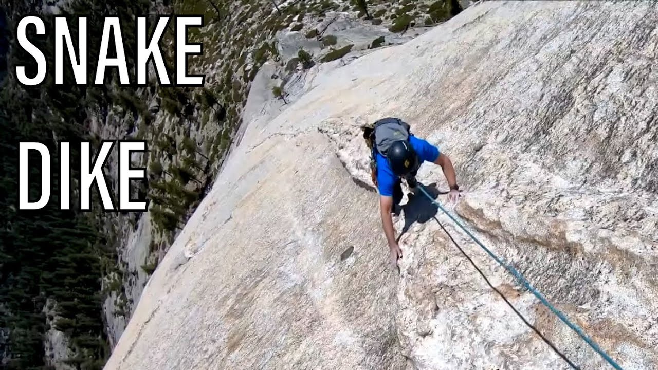Climbing Snake Dike 5.7 on Half Dome