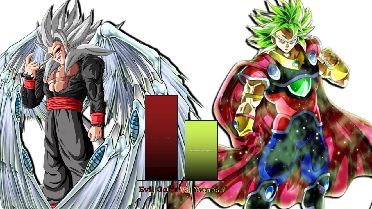 EVIL GOKU Vs YAMOSHI POWER LEVEL