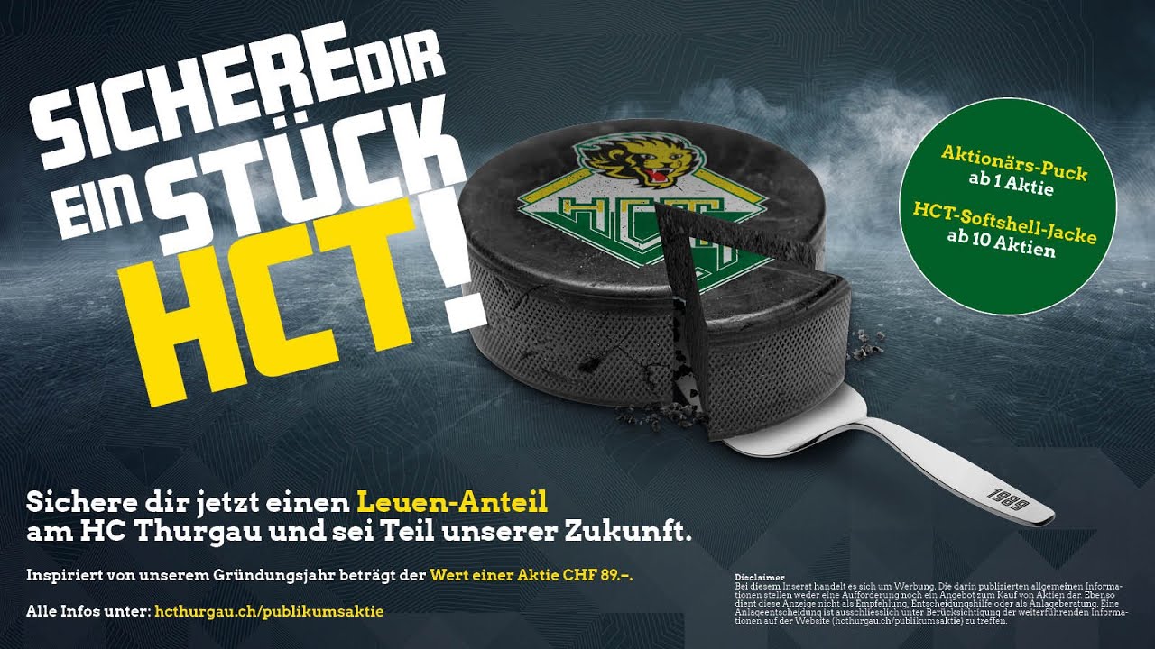 Hol dir dein Stück HC Thurgau!