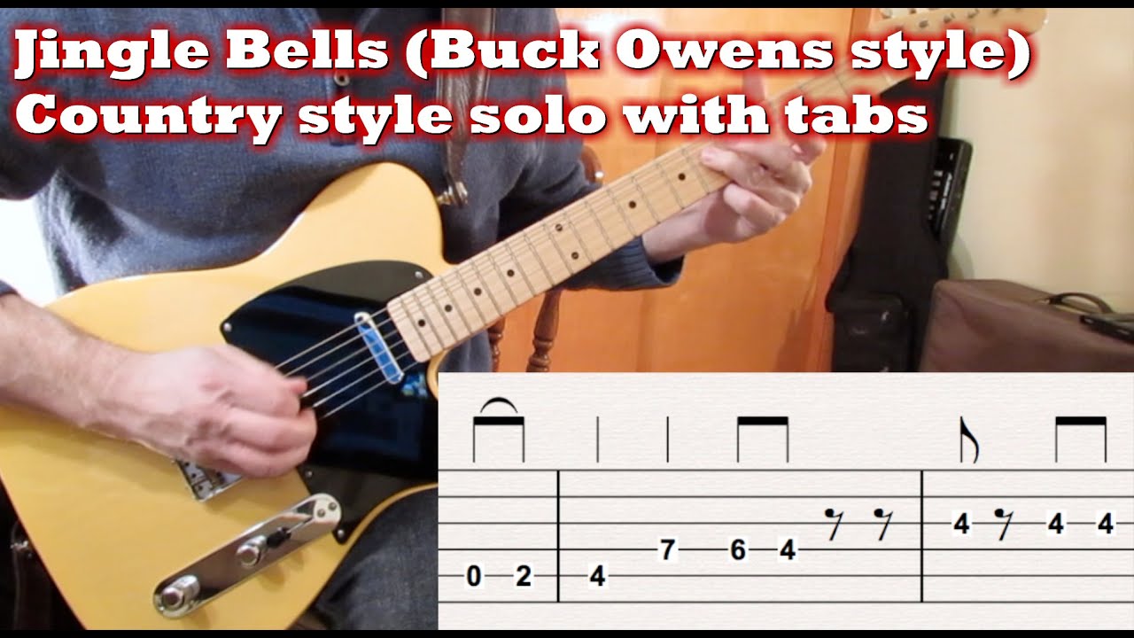 Jingle Bells! Country guitar solo with TABS!