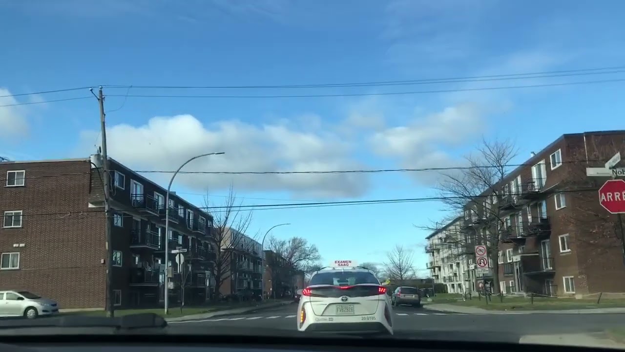 Road Test in Longueuil , Quebec, Canada