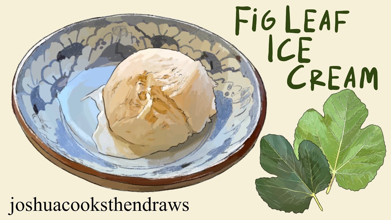 Fig Leaf Ice Cream recipe - a flavor I never thought I would try