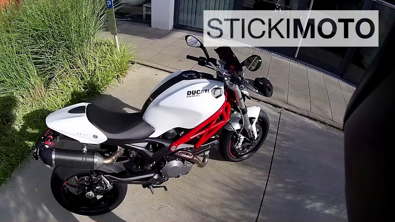Walkaround & Startup Ducati Monster 796 1100 MotoVlog Deutsch Sound Test Köln English Subtitles