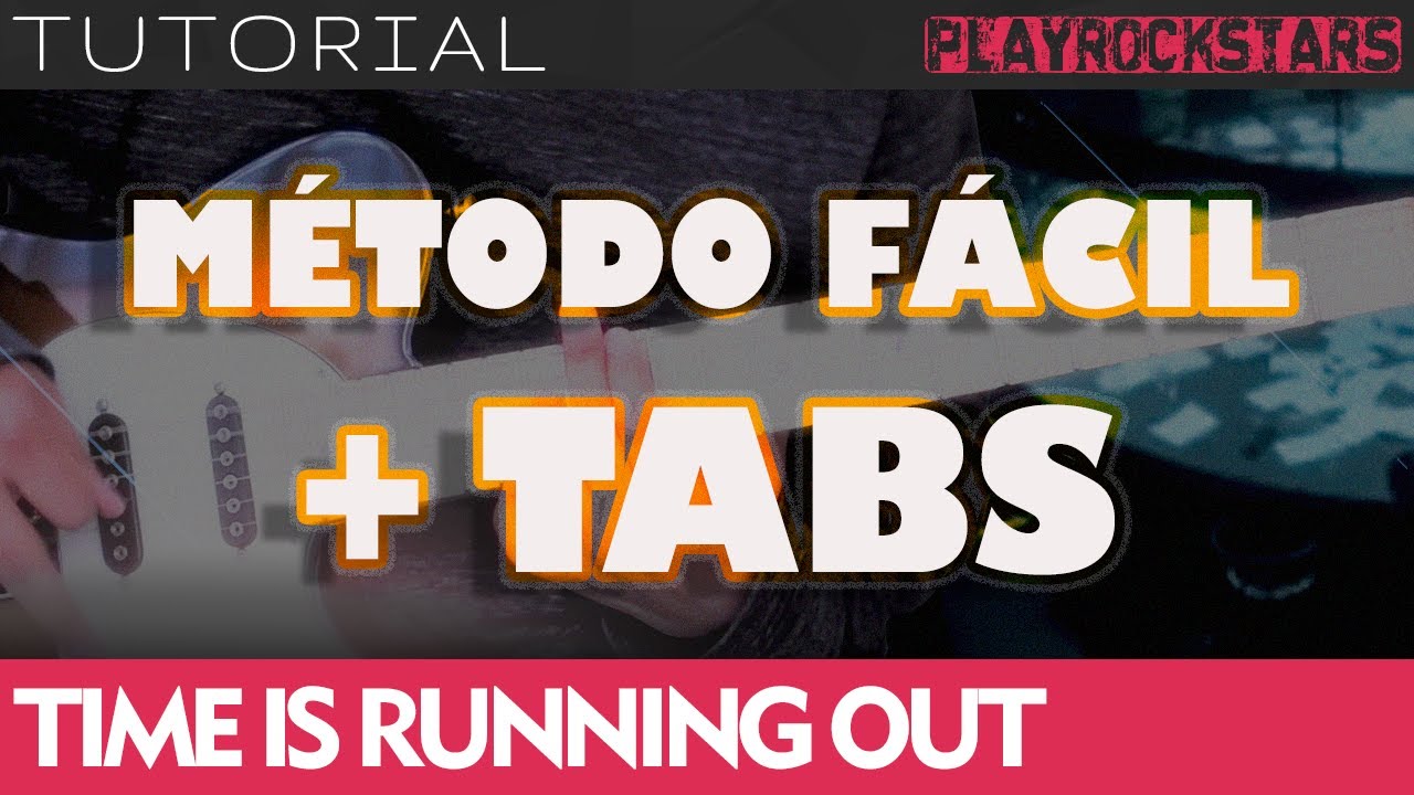 como tocar TIME IS RUNNING OUT en guitarra MUSE ⭐️ TUTORIAL / ACORDES / RITMO / TABS