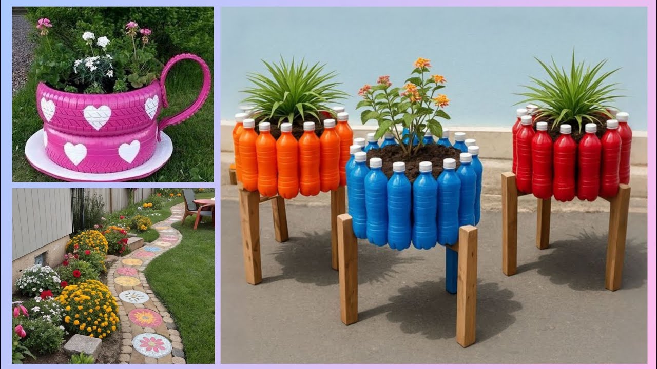 Более 150 идей для поделок из переработанных шин: дизайн садового декора своими руками