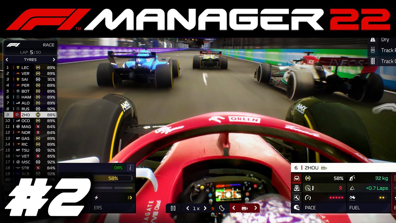 F1 Manager 2022 CAREER Part 2: PHOTO FINISH RACE! GOOD SETUP WORK! NEW CHASSIS R&D! NEW SCOUTING!