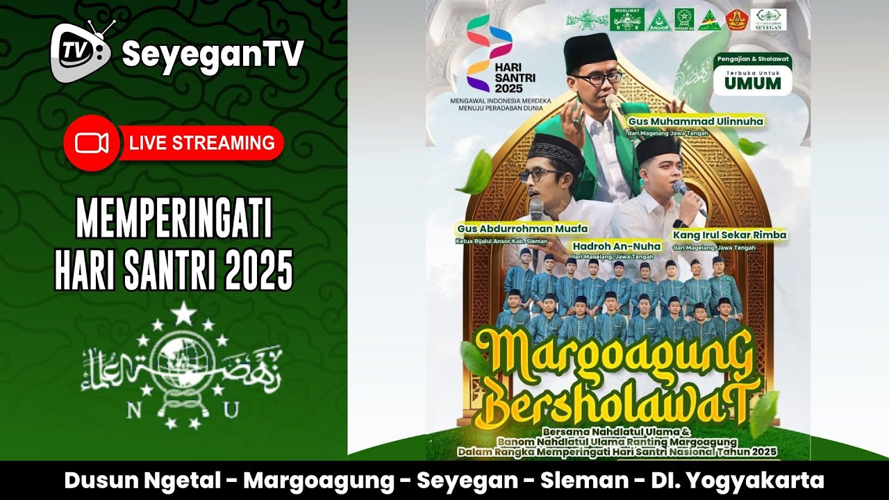 🔴 #LIVE : Margoagung Bersholawat Memperingati Hari Santri Nasional 2025 | Dusun Ngetal Margoagung