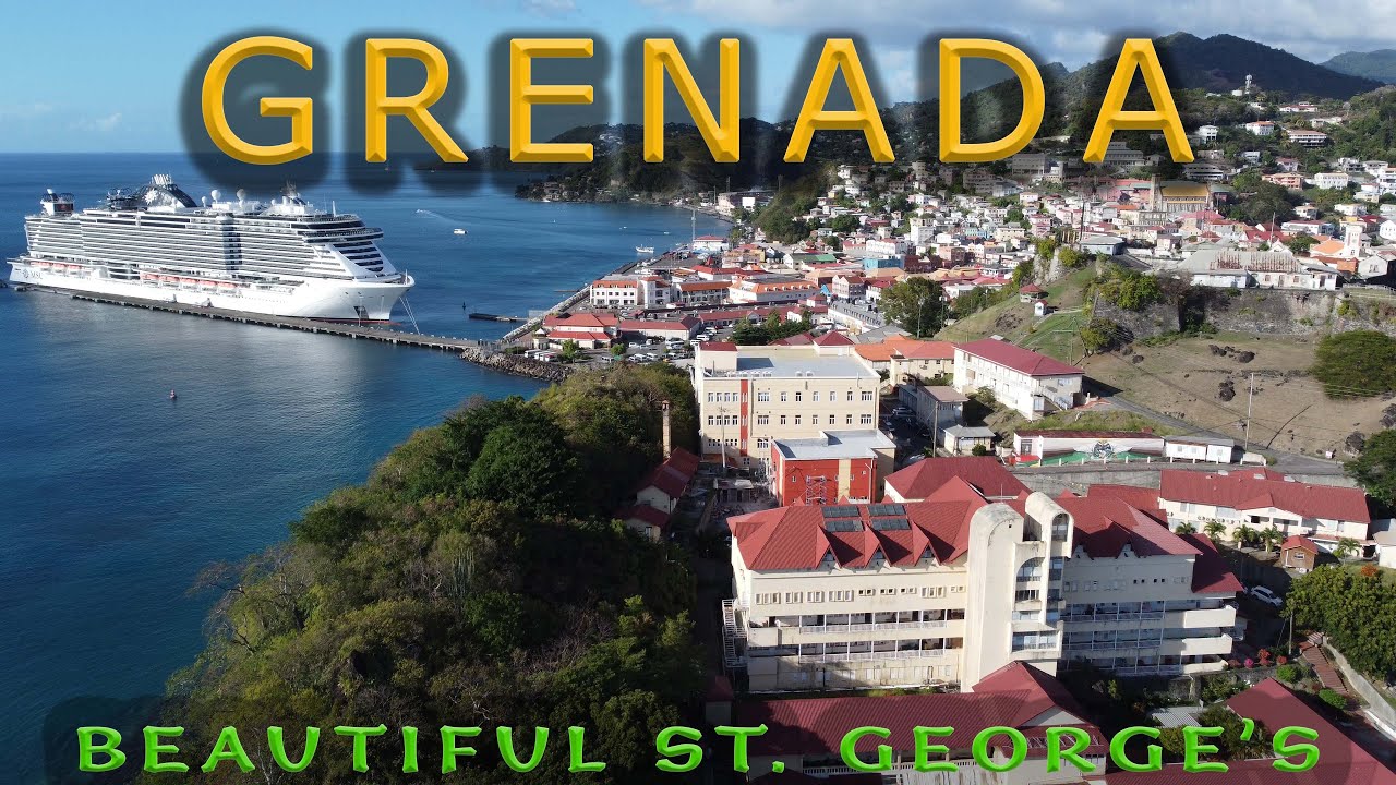 Pure Grenada Cinematic Tour of Fort George and down Town St. George's