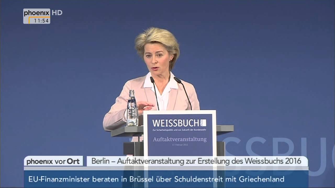 Wei&szlig;buch 2016: Rede von Ursula von der Leyen am 17.02.2015