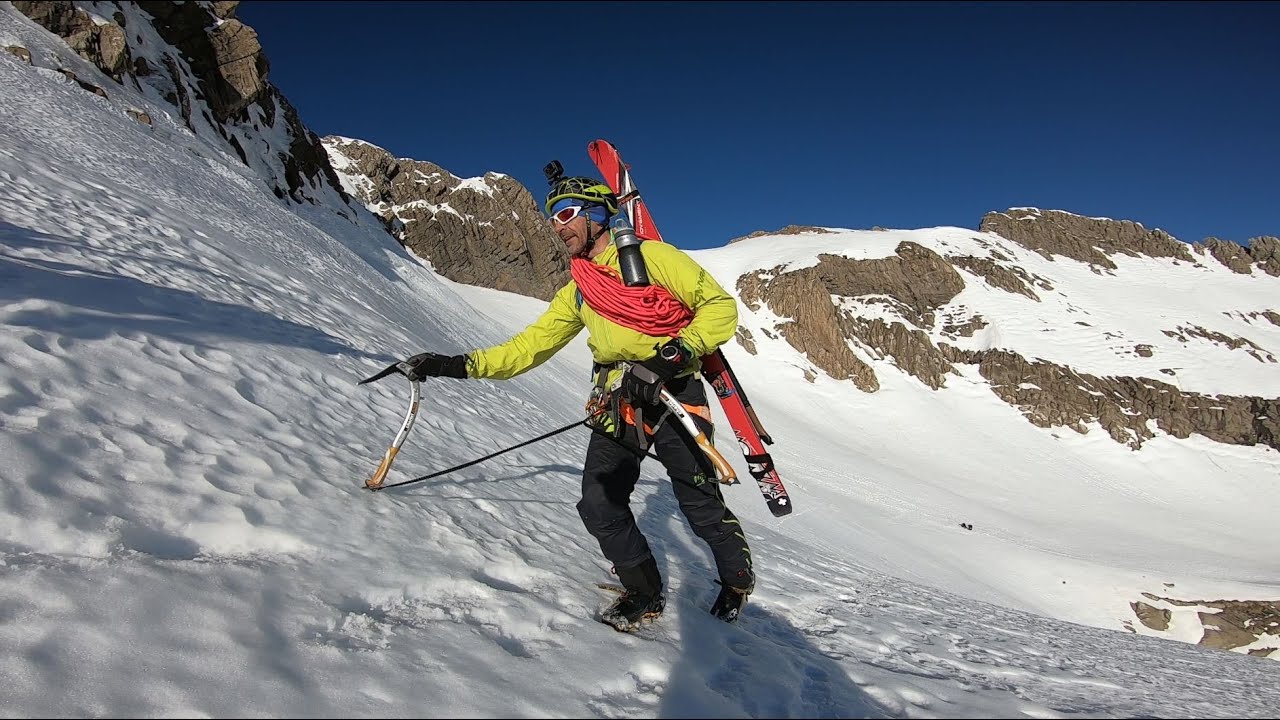 ESQUÍ DE MONTAÑA-NORTE ASPE DESCENSO PALA SUR Y VUELTA POR VALLE DE RIGÜELO