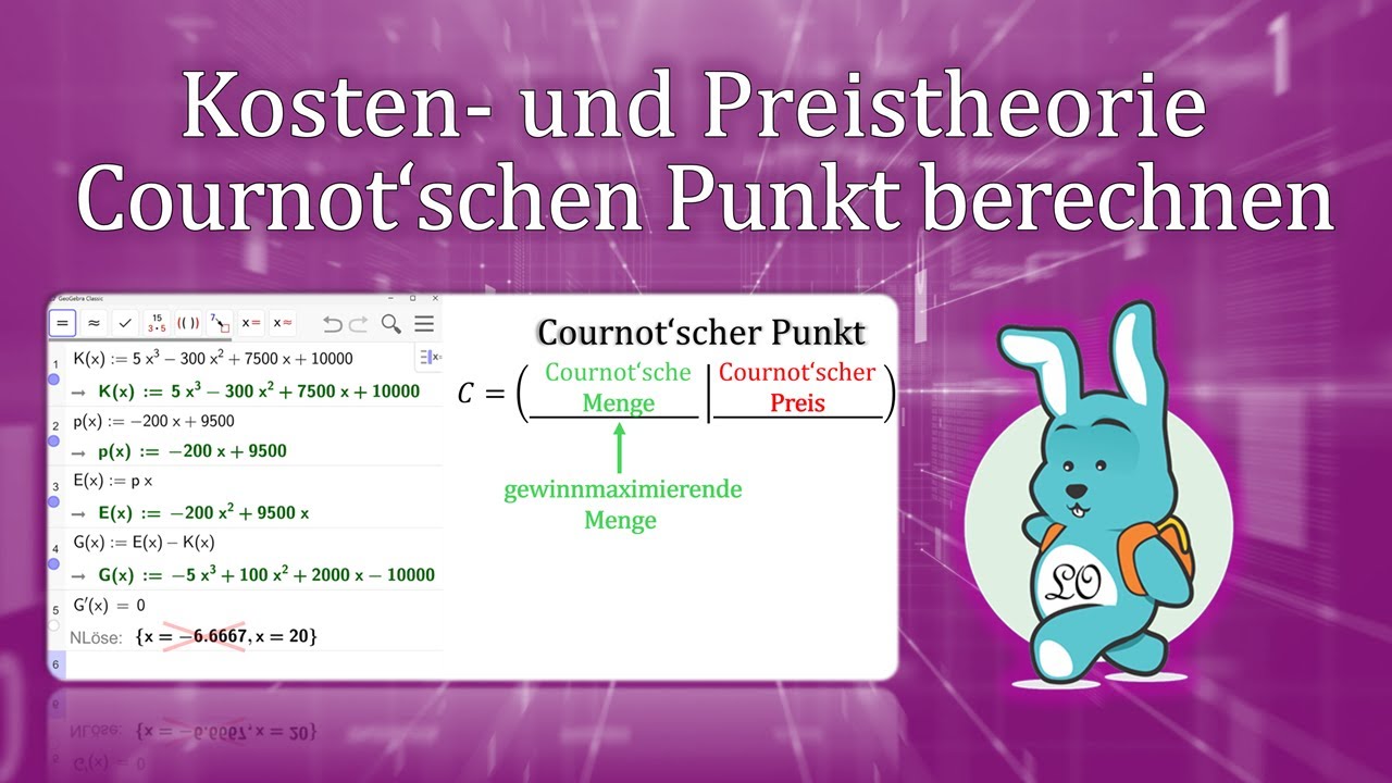 Cournot'schen Punkt berechnen