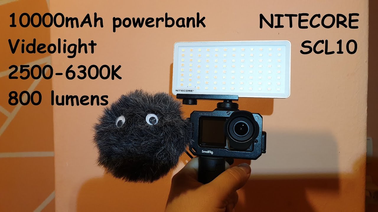 Nitecore SCL10 videolight with powerbank review