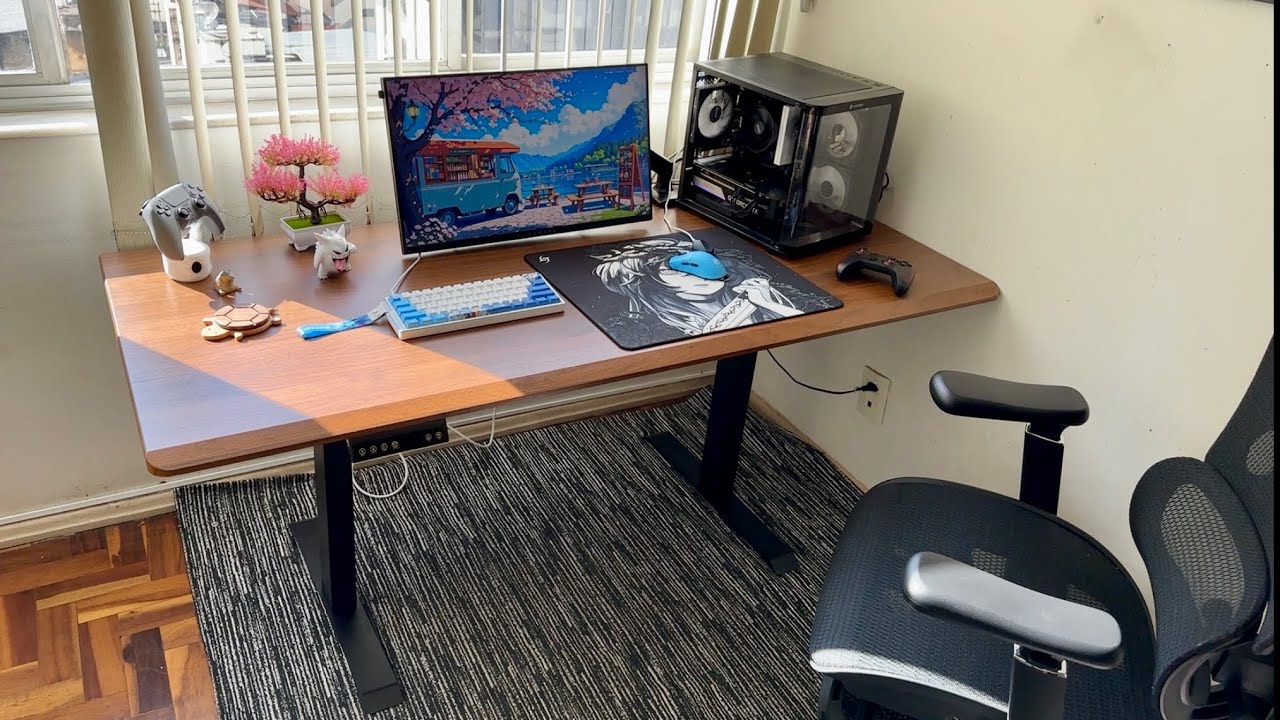 Tunando o Setup com a Mesa Eletrica Ergonômica - Sensetup Halec D
