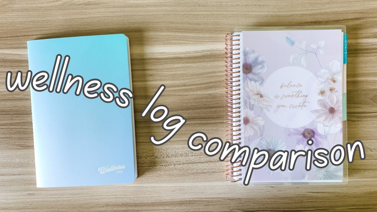 Erin Condren Review: PetitePlanner Wellness Log vs A5 Wellness Planner