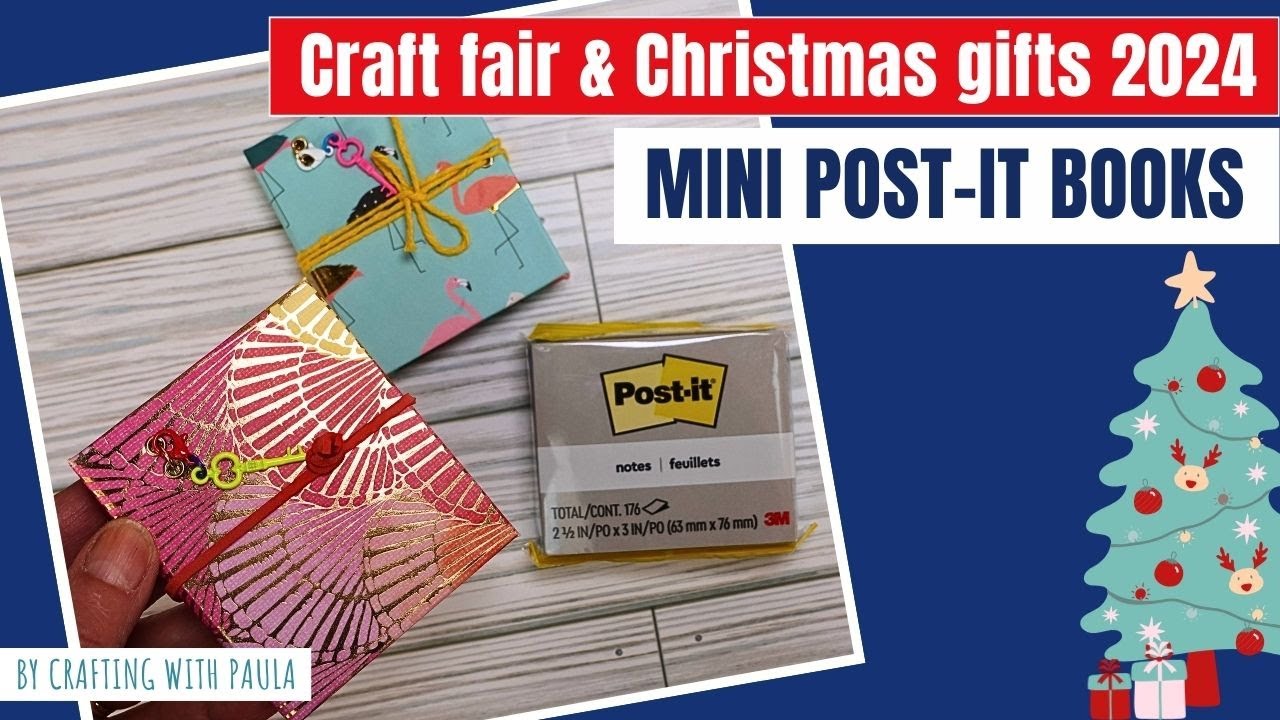 Craft Fair and Christmas gifts 2024: mini Post-it book