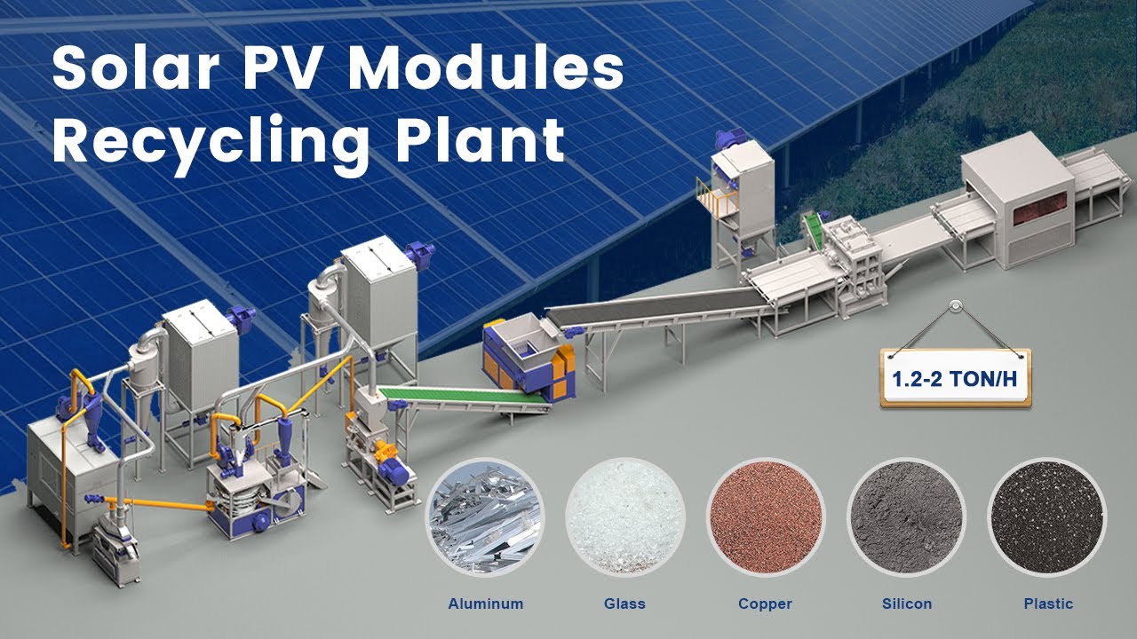 Solar Photovoltaic (PV) Silicon Panels Recycling Plant
