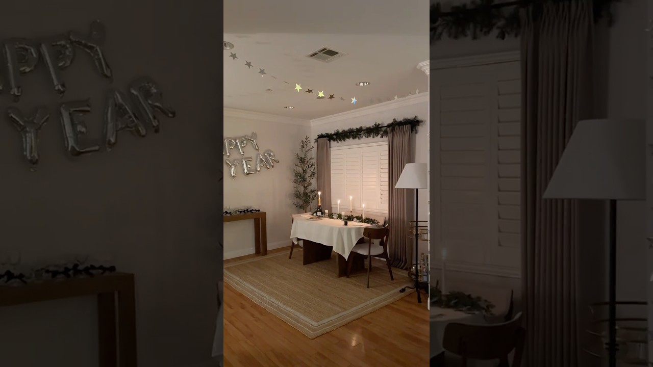 decorate for new year&rsquo;s eve with me 🪩