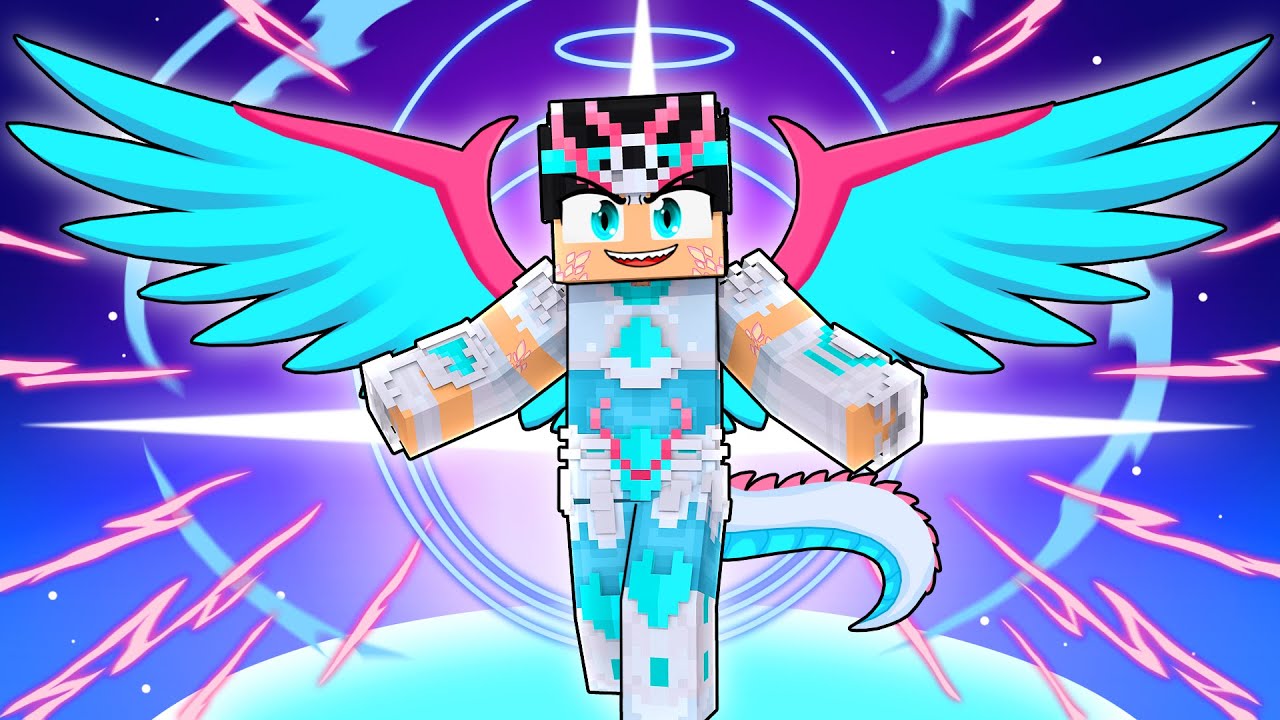 Virei um DRAGÃO DEUS no Minecraft POR 24 HORAS