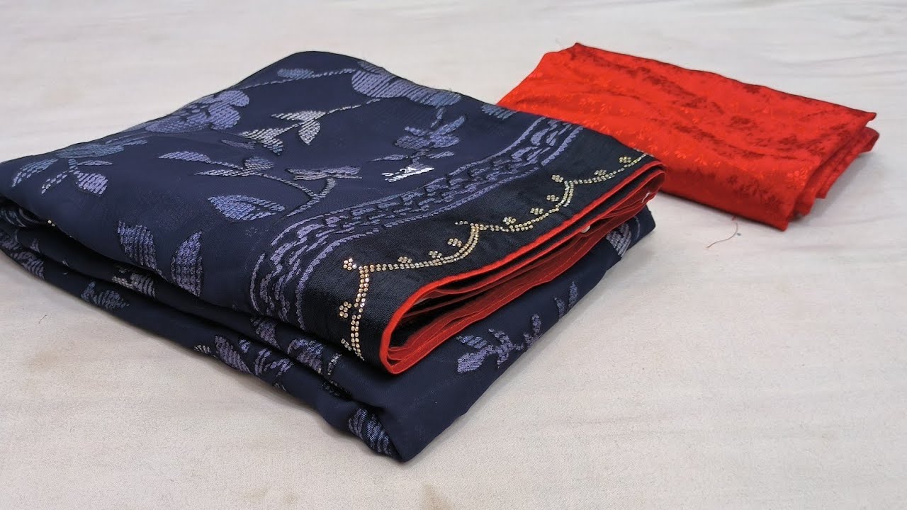 NewDesigner Blouse Saree |Semi Dola Silk Sarees|Georgette Saree#newfancysaree #saree